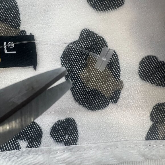 Lisette L Montreal Leopard Print Stretch Pants Gray White 14 - Picture 10 of 16